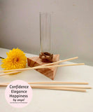 Simple Glass Tube Triangle Diffuser/ Vase