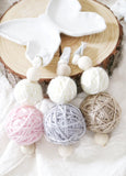 Crystal Yarn Balls Hanging