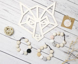 Blessing Crochet Wood Bracelet