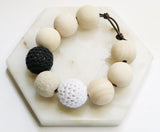 Blessing Crochet Wood Bracelet