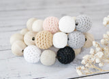Blessing Crochet Wood Bracelet