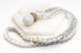 Handknitted Fabric Macramé PomPom