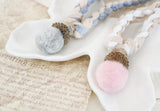 Handknitted Fabric Macramé PomPom