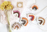Six Bright Macramé Rainbow