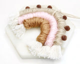 Six Bright Macramé Rainbow