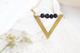 Gold Reverse Triangle