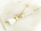 Mini White Tassel Lava