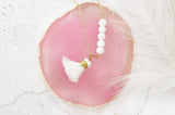 Mini White Tassel Lava