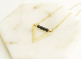 Gold Reverse Triangle