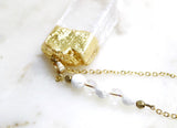 Silver & Gold Capped Natural Quartz