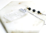 Silver & Gold Capped Natural Quartz