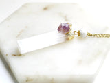 Clear Quartz Bar Citrine Amethyst