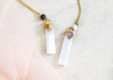 Clear Quartz Bar Citrine Amethyst