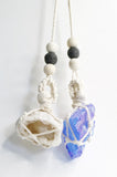 Simple Macramé Raw Agate Crystal