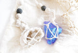 Simple Macramé Raw Agate Crystal