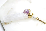 Clear Quartz Bar Citrine Amethyst