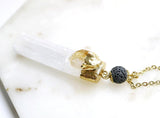 Clear Quartz Bar Citrine Amethyst