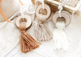 Raw Round Wood with Tassel
