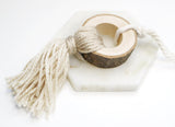 Raw Round Wood with Tassel