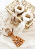 Raw Round Wood with Tassel