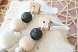 Black Lava PomPom Car Hanging