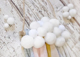 Soft PomPom Rainbow Cloud