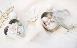 Flower Pom Pom in Heart Tin