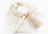 Wood Ring Lace Flower