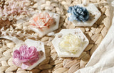 Gold Flake Silk Flower