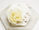 Gold Flake Silk Flower