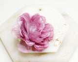 Gold Flake Silk Flower