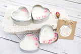 Mini Heart Crystal Floral Tin