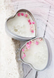 Mini Heart Crystal Floral Tin