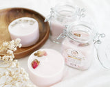 Small Simple Dried Rose Lavender Round & Jar