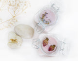 Small Simple Dried Rose Lavender Round & Jar