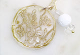 Golden Wood Plate Crystal Wax