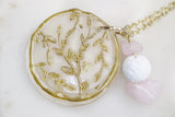 Golden Wood Plate Crystal Wax