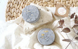 Zen Charcoal Gold Flake Round Bath Bomb