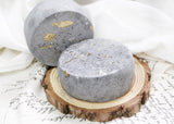 Zen Charcoal Gold Flake Round Bath Bomb