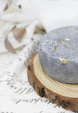 Zen Charcoal Gold Flake Round Bath Bomb