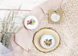 Elegant Pink Gold Flake & Herbs Bath Bomb
