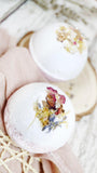 Elegant Pink Gold Flake & Herbs Bath Bomb