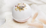 Elegant Pink Gold Flake & Herbs Bath Bomb