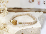 Gold Foil Jade Perlen