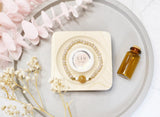 Gold Foil Jade Perlen