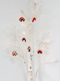 Six Bright Macramé Rainbow