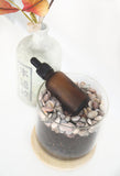 Amber Frosted Dropper Bottle