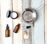 Amber Frosted Dropper Bottle