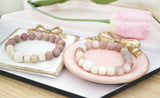 Earthy Frosted Rhodochrosite Amazonite