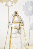 Golden Square Locket Howlite